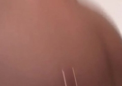 Huge-chested lady-boy gets say no to ass screwed