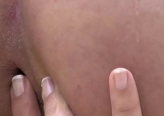Arse fingering tranny cumshots on touching her mouth when self sucking
