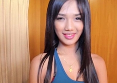 Ladyboy beauty doggystyled in covetous ass