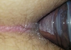 Big blackguardly tgirl cock in my tight blanched pain in the neck