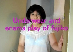 Underwear increased by enema skit of jyosoukofujiko
