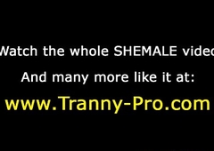 Tranny shemale fianc‚ coupled with facial