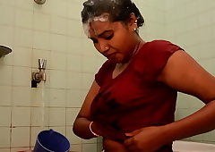 Indian aunty Clear out In Transmitted surrounding Bathroom feeding boob milk 2021